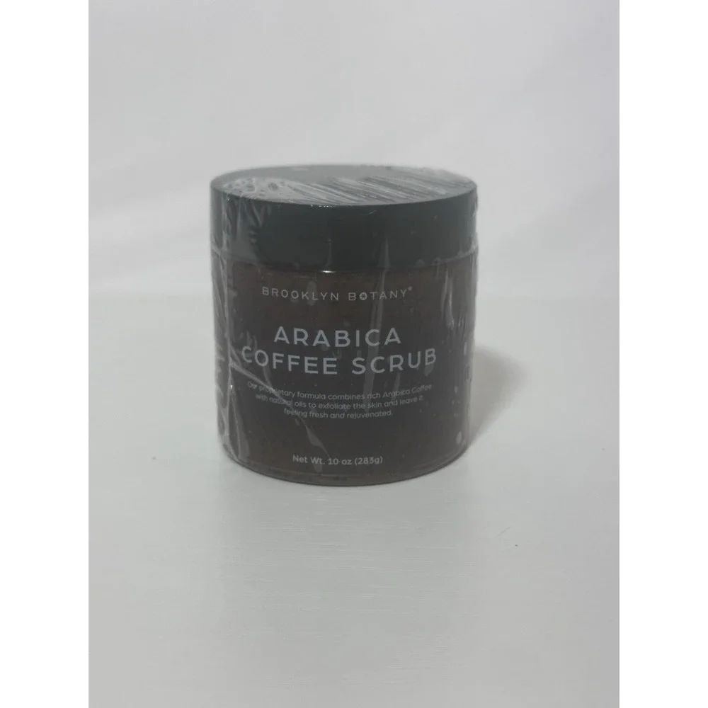 BROOKLYN BOTANY ARABICA COFFEE BODY SCRUB & FACE SCRUB - 10 oz SEALED